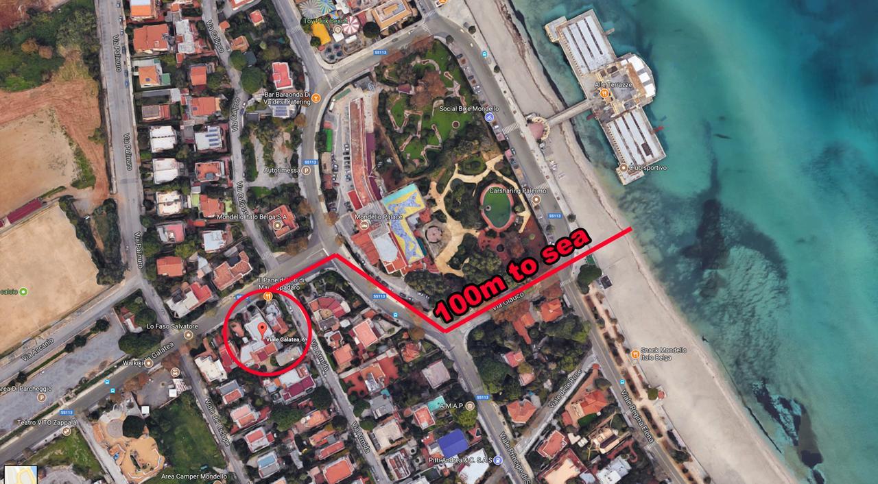 Home Beach Mondello Galatea Exterior foto